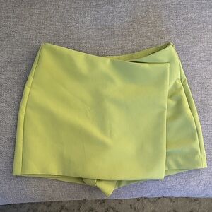 Bright green skort